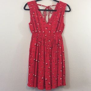 Madewell Cute Red Floral Dress- Size Small